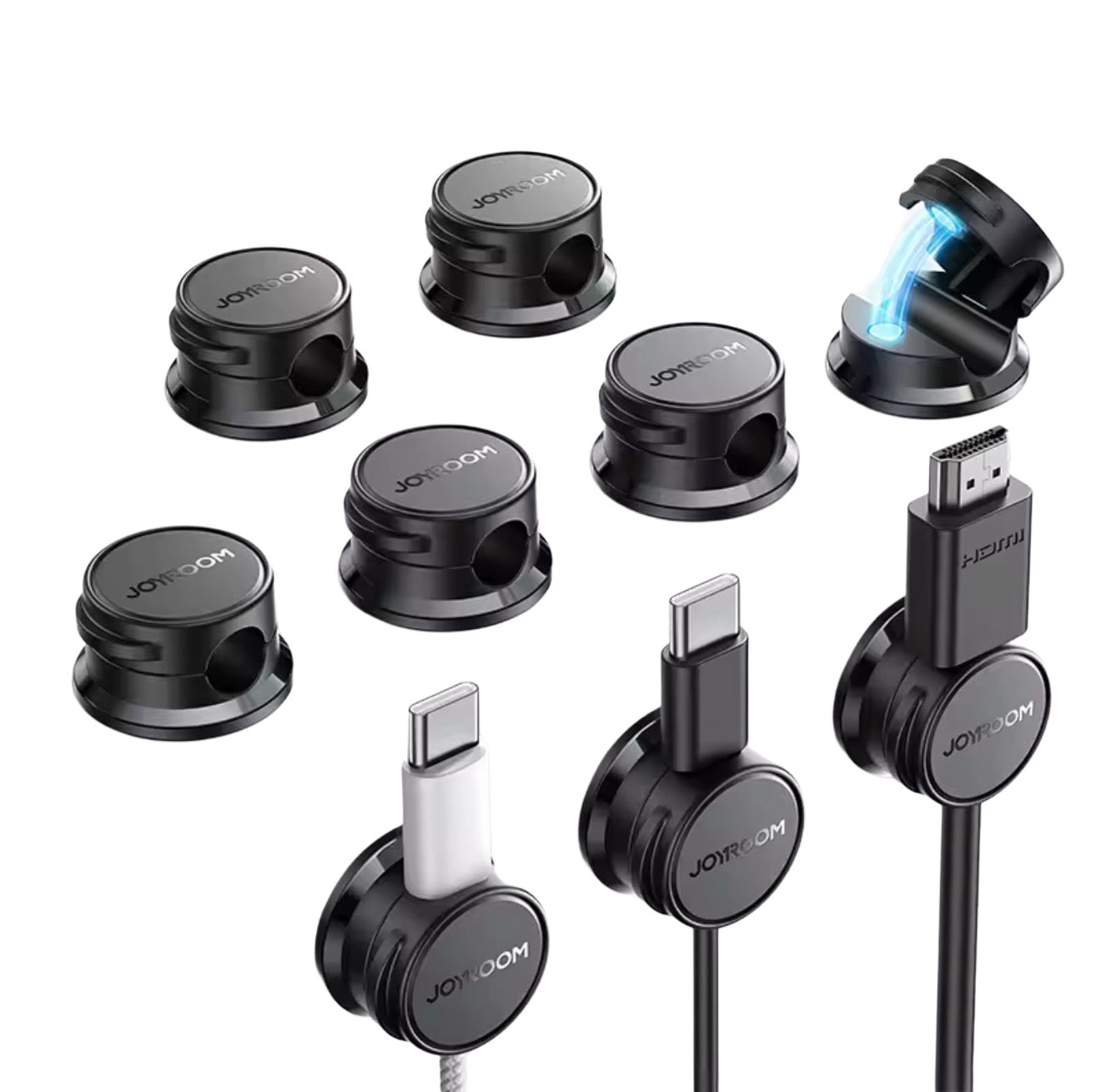Clips de câbles magnétiques (6pc)