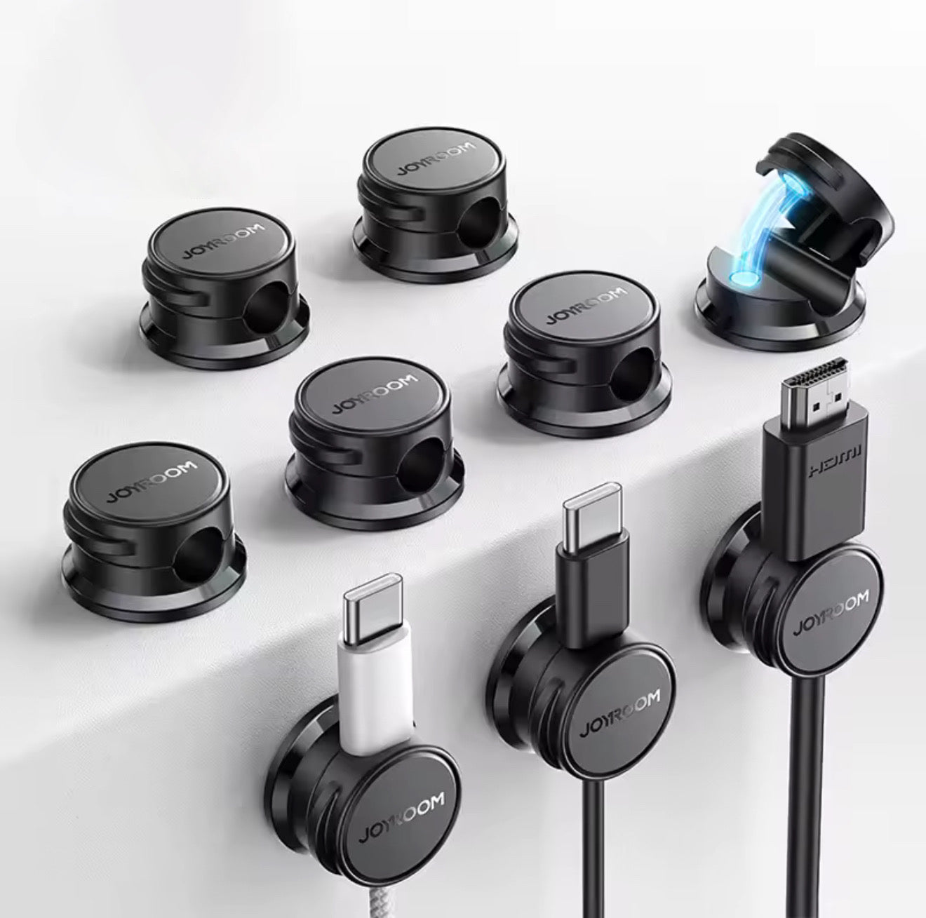Clips de câbles magnétiques (6pc)